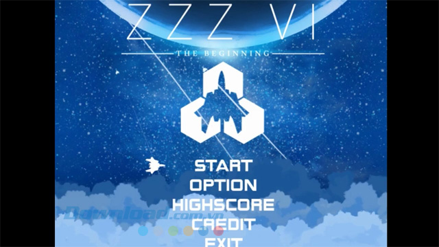 Main menu của game ZZZ VI: The Beginning Demo