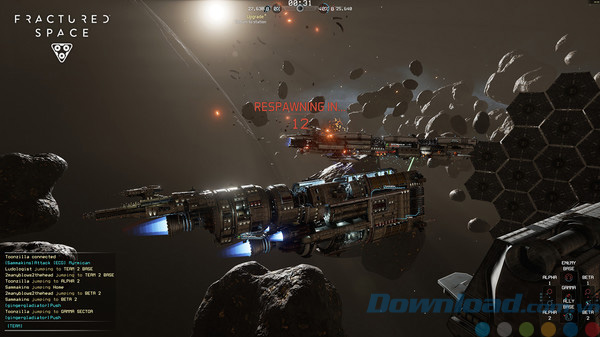 Giao diện game Fractured Space