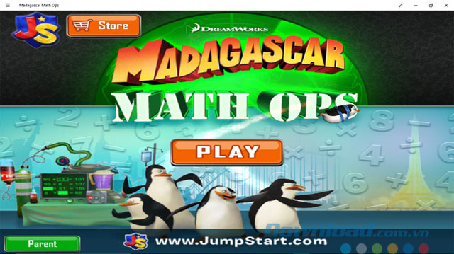 Game giải toán Madagascar Math Ops