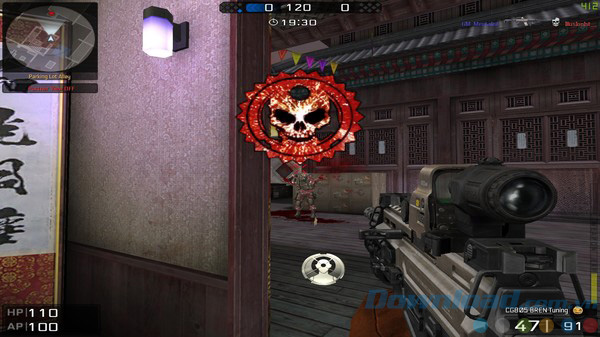 Giao diện của BlackShot: Mercenary Warfare FPS