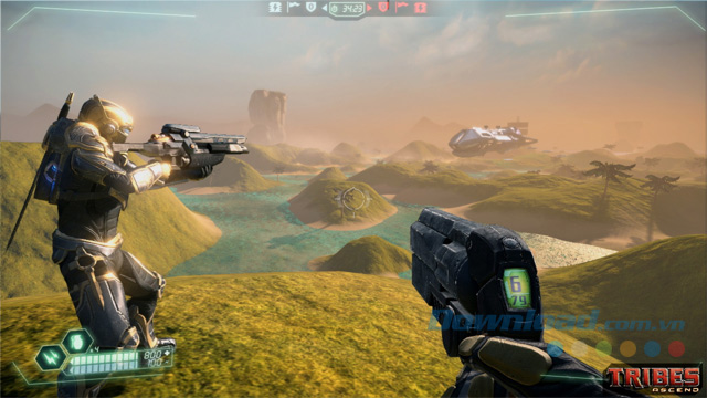 Xông pha cùng đồng đội trong game bắn súng Tribes Ascend