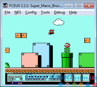 Giao diện của FCEUX