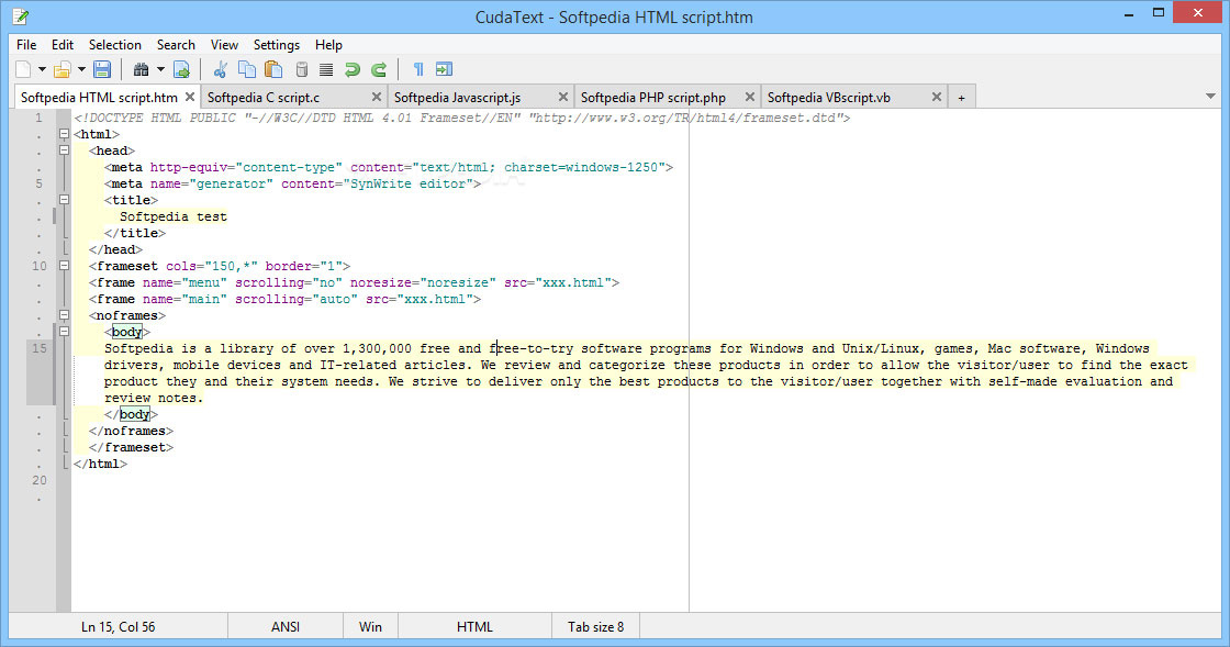 CudaText Software Interface