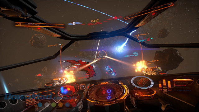 Chiến đấu quyết liệt trong game bắn tàu vũ trụ cho máy tính Elite Dangerous Arena