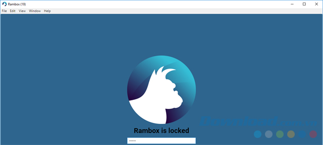 Khóa ứng dụng Rambox để người khác không thể xem thông tin riêng tư
