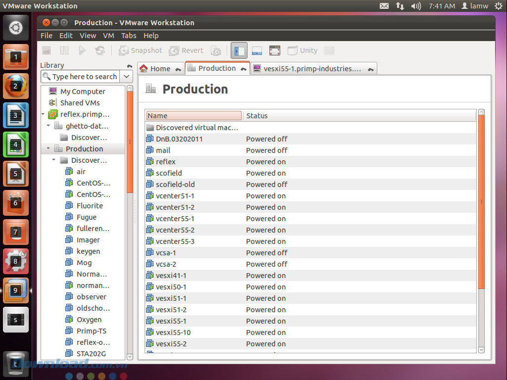 vmware workstation 15.5 linux download