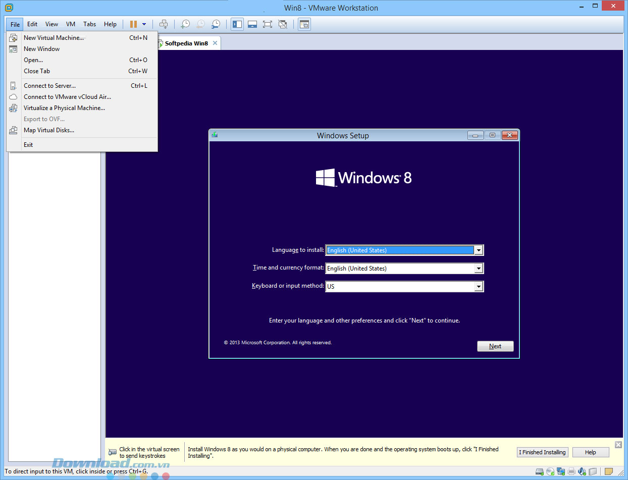 Tạo môi trường Windows 8