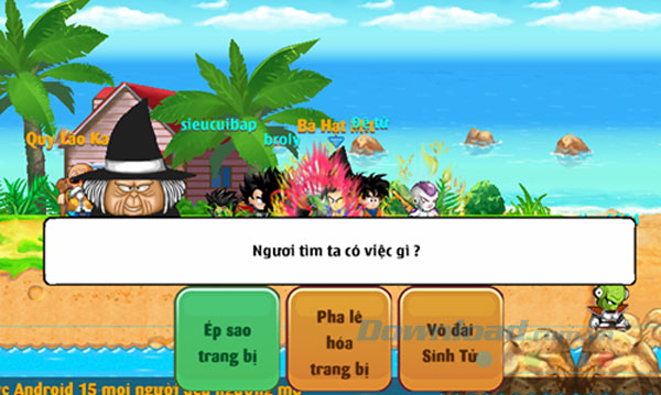 Nâng cấp trang bị trong game Chú Bé Rồng