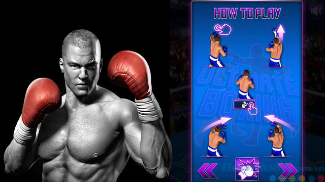Điều khiển trong game Ultimate Boxing 3D