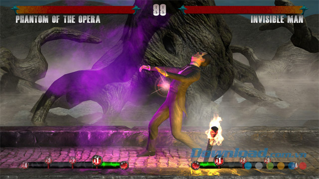 Điều khiển người vô hình trong game đối kháng miễn phí Clash of the Monsters cho máy tính và Mac