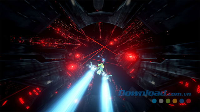 Điều khiển phi thuyền vũ trụ trong game bắn súng không gian The Collider 2 cho máy tính