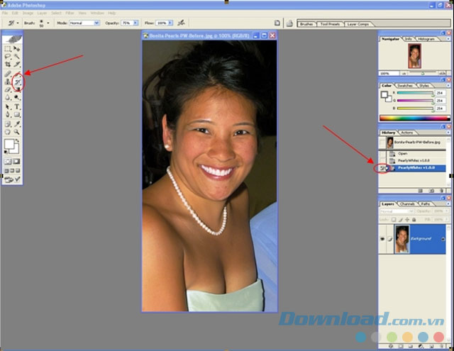 Pearly Whites là plugin tương thích với Photoshop