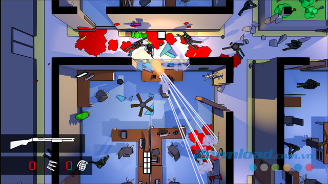 Tham gia vào các trận chiến đẫm máu trong game hành động bắn súng Redie cho máy tính và Linux
