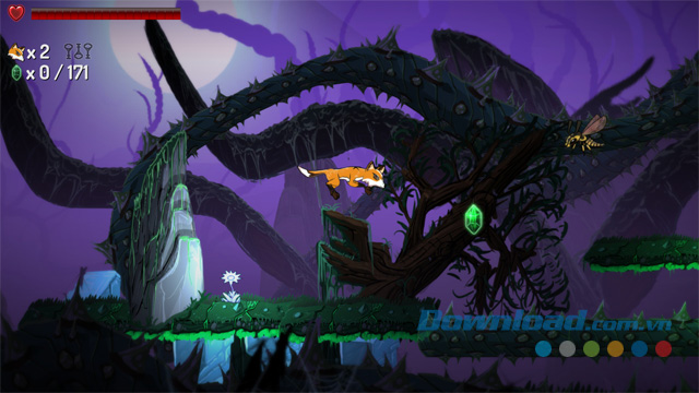 Điều khiển nhân vật chính trong game phiêu lưu hành động mới Rynn's Adventure: Trouble in the Enchanted Forest cho máy tính và Mac