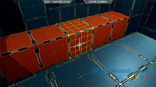 Gỡ bỏ nhiều khối lập phương trong game hành động phiêu lưu mô phỏng Double Cubes cho máy tính