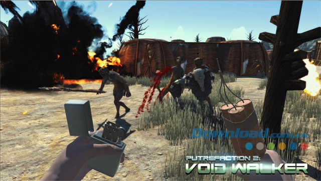 Sử dụng nhiều loại vũ khí khác nhau trong game hành động bắn súng Putrefaction 2: Void Walker cho máy tính