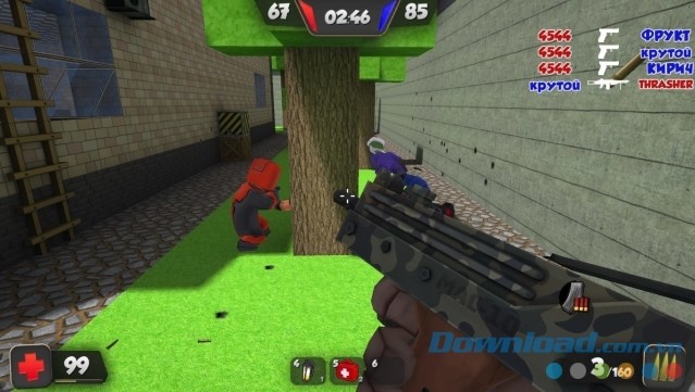 Lựa chọn vị trí chiến lược trong game bắn súng góc nhìn thứ nhất miễn phí Kuboom cho máy tính