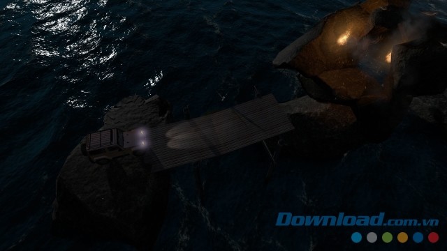 Quang cảnh ban đêm ấn tượng trong game lái xe địa hình Off-Road Paradise: Trial 4x4 cho máy tính