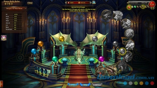 Chiêm ngưỡng hình ảnh con rồng hung hãn trong game nhập vai trực tuyến miễn phí Dragon Blood cho máy tính