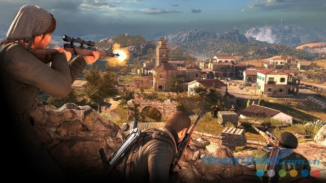 Sát cánh cùng đồng đội trong game bắn súng Sniper Elite 4 cho máy tính