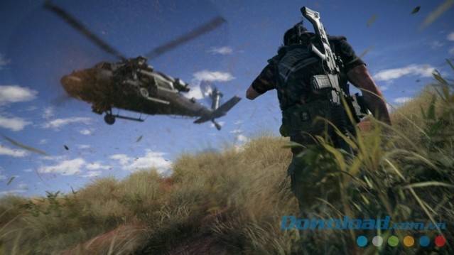 Điều khiển nhân vật vượt qua mọi thử thách trong game bắn súng góc nhìn thứ ba mới Tom Clancy's Ghost Recon Wildlands cho máy tính