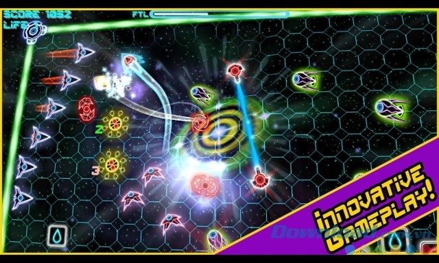 Khám phá gameplay sáng tạo của game bắn súng không gian Hyperlight EX cho máy tính và Windows 10 Mobile