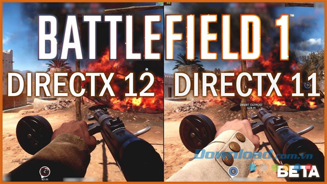 Có trải nghiệm chơi game Battlefield 1 tuyệt vời nhất khi sử dụng DirectX 12 cho máy tính