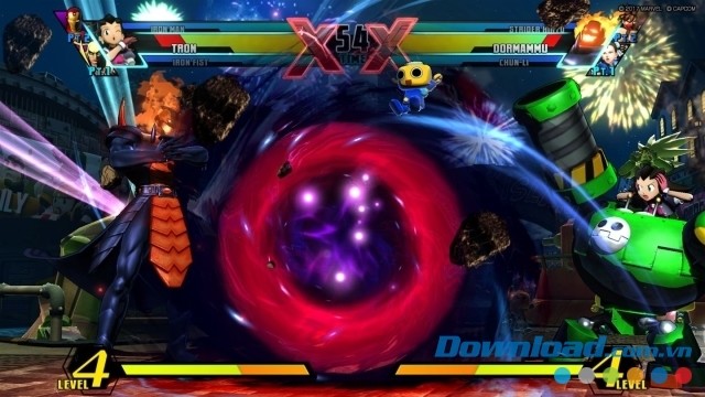Ba nhân vật thuộc cùng một đội yểm trợ nhau trong game đối kháng mới Ultimate Marvel vs. Capcom 3 cho Xbox One