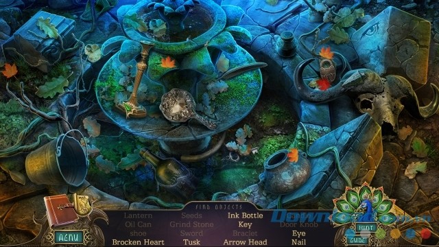 Sử dụng tính năng gợi ý trong game phiêu lưu tìm kiếm đồ vật ẩn mới Darkarta: A Broken Heart's Quest Collector's Edition cho máy tính