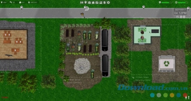 Tạo ra môi trường xanh sạch đẹp trong game xây dựng thành phố mới Custom Town cho máy tính
