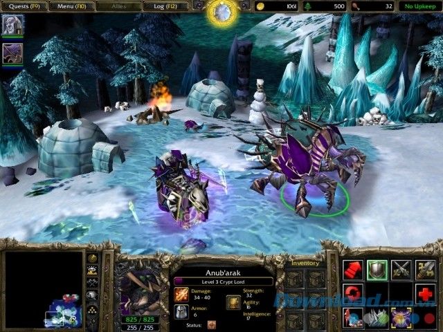  Warcraft III: The Frozen Throne Game chiến thuật thời gian thực kinh điển cho Windows