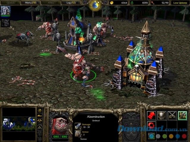 Tận dụng khả năng của các quân lính trong game chiến thuật thời gian thực Warcraft III: The Frozen Throne cho máy tính