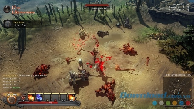 Tham gia vào các trận chiến đẫm máu trong game nhập vai hành động phiêu lưu Vikings - Wolves of Midgard cho máy tính