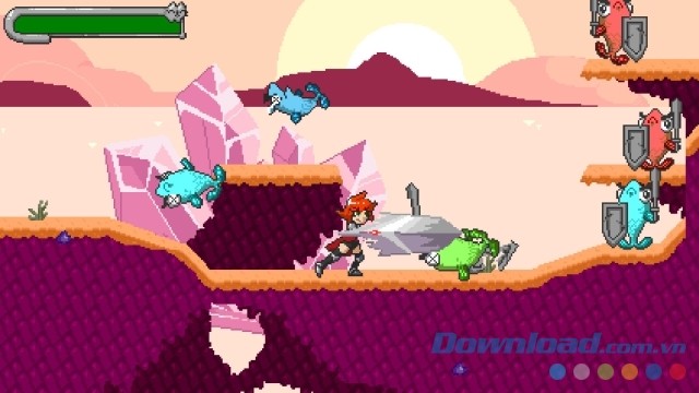 Chiến đấu quyết liệt với kẻ thù trong game hành động đi cảnh mới Attack On Kitten cho máy tính