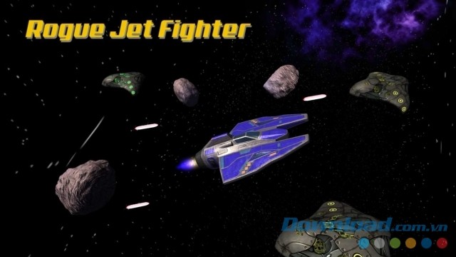 Điều khiển phi thuyền vũ trụ trong game bắn súng không gian miễn phí Rogue Jet Fighter cho máy tính và Windows Phone