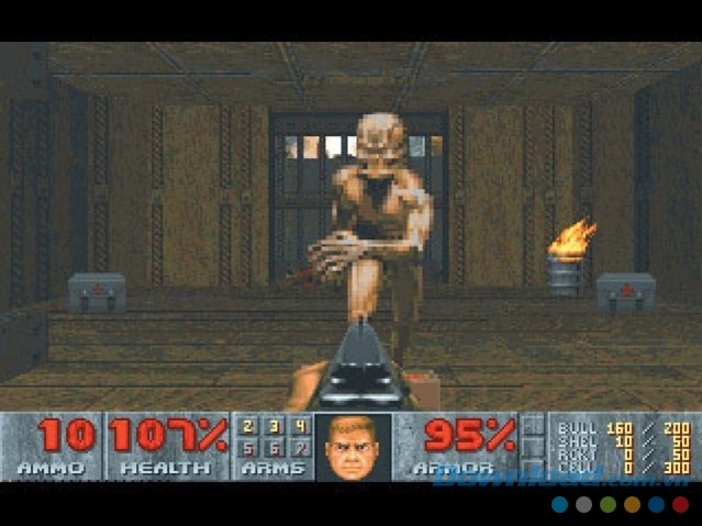 Thực hiện nhiệm vụ cao cả trong game bắn súng góc nhìn thứ nhất DOOM II cho máy tính