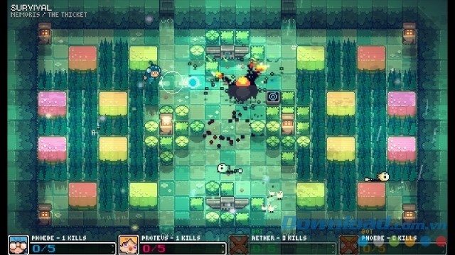 Giao diện chính của game bắn súng mới Invisigun Heroes cho máy tính, Mac và Linux