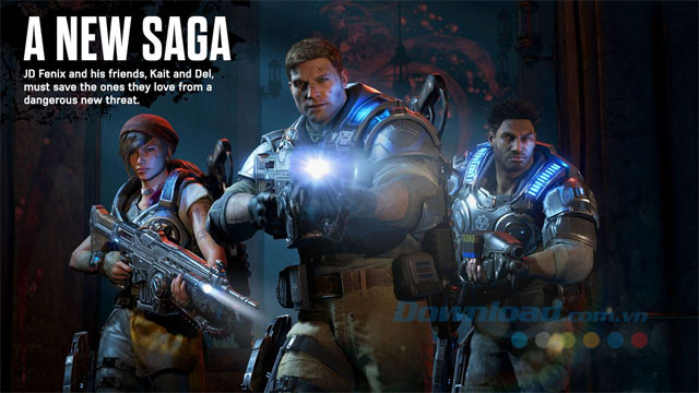 Nhập vai chiến binh trong Gears of War 4