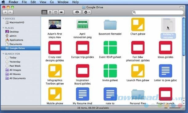 google drive download mac