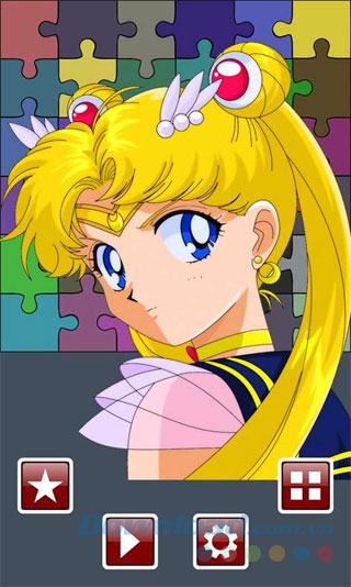 Game ghép hình SailorMoon Puzzle