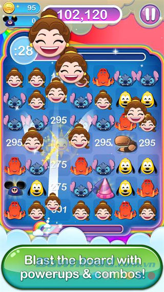 Game xếp hình Disney Emoji Blitz