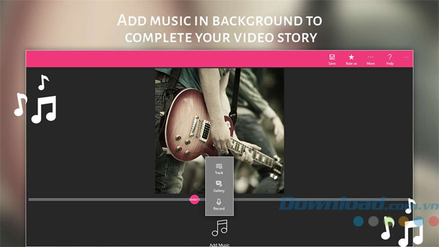 Lồng nhạc vào video với Add Music to Videos