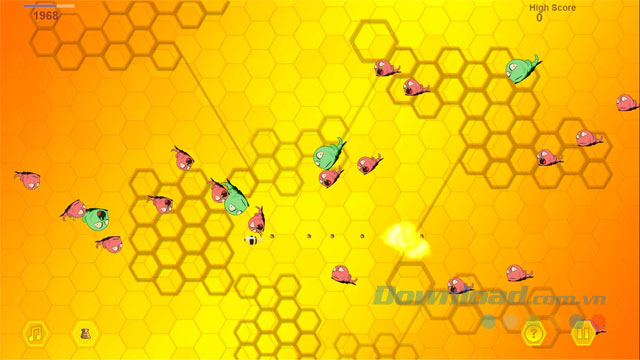 Game bắn súng hành động Worms vs Bees