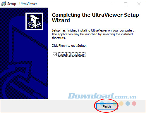 UltraViewer Phần mềm điều khiển máy tính, hỗ trợ từ xa UltraViewer-ket-thuc-cai-dat