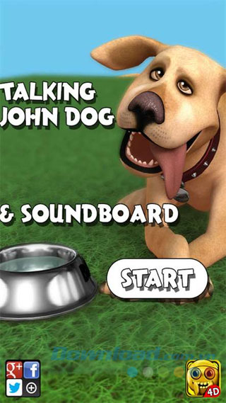 Game nuôi pet ảo Talking John Dog