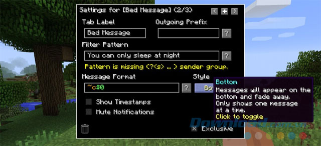 Hỗ trợ chat trong Minecraft