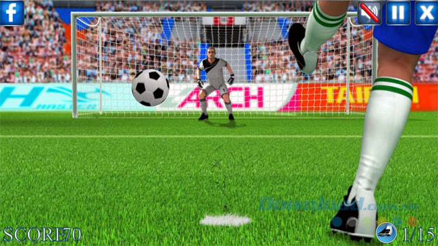 Game sút phạt Football Penalty League 17