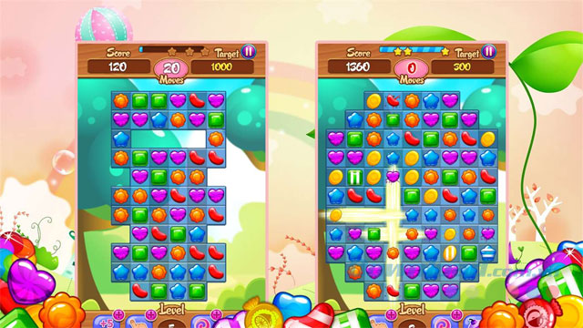 Game xếp hình Candy Paradise