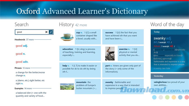 Oxford Advanced Learner's Dictionary - Từ điển Oxford tiếng Anh cho máy tính