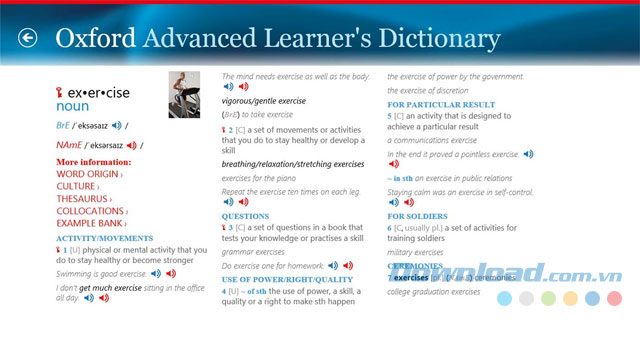 Oxford Advanced Learner's Dictionary - Từ điển Oxford tiếng Anh cho máy tính